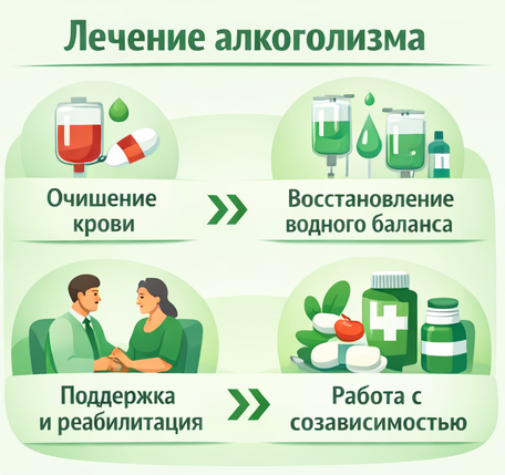 лечение алкоголизма в Ялте этапы